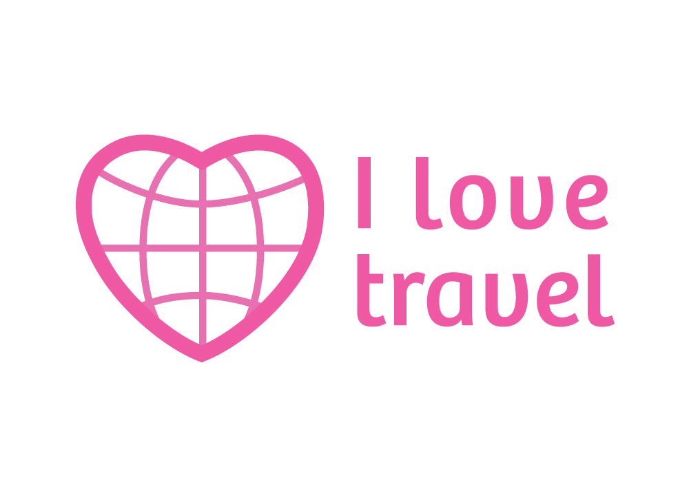 i love travel logo