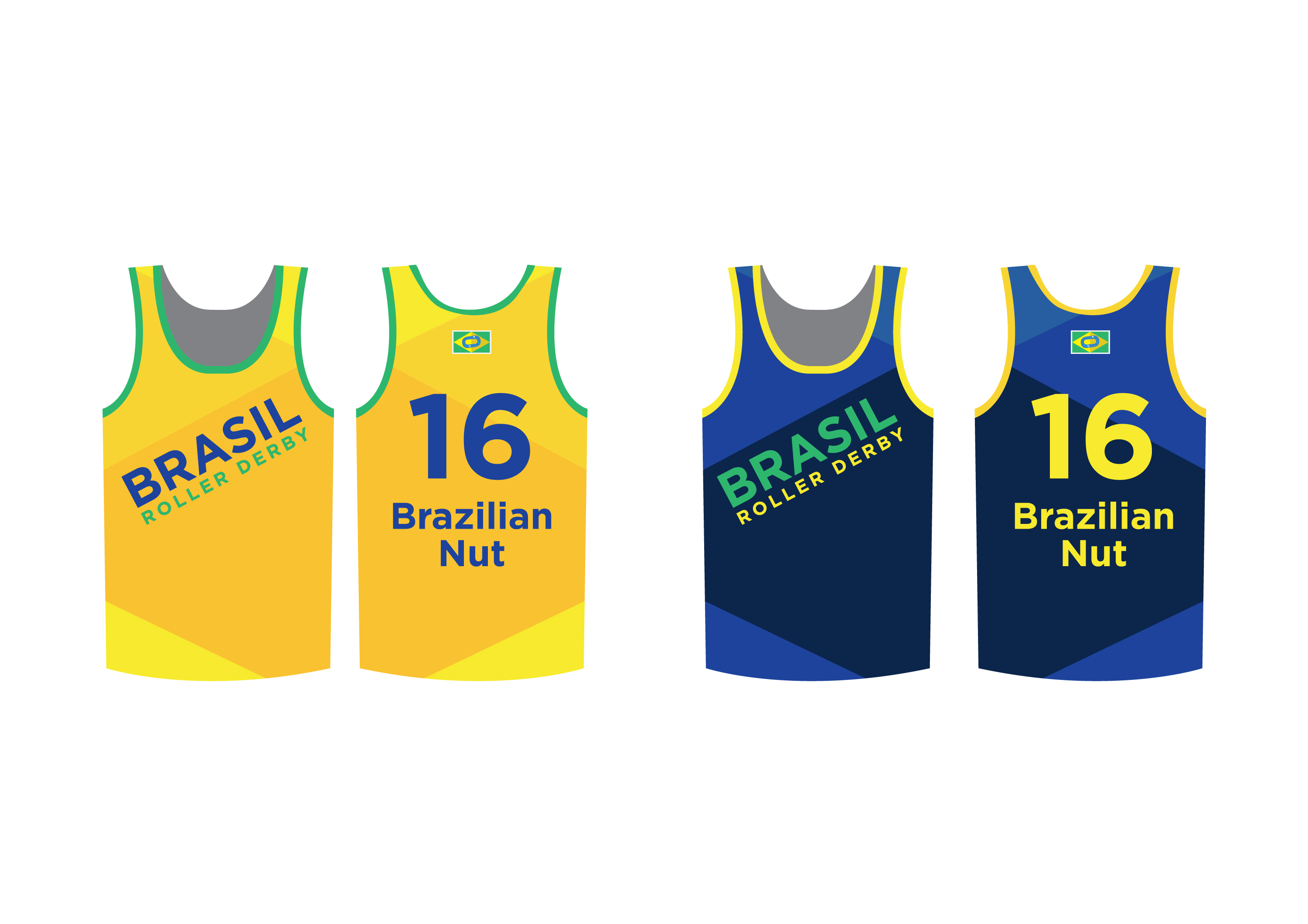 brasil roller derby uniform
